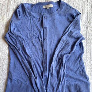 LOFT Women's Blue Cardigan